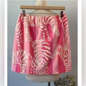Lilly Pulitzer zebra print skirt